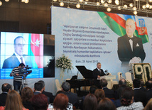 The conference entitled "Azerbaijan's national leader Heydar Aliyev's policy related to the Armenian-Azerbaijani Nagorno-Karabakh conflict, care for refugees and IDPs, and the role of Azerbaijan's government and international humanitarian organizations in solving their soicial problems". Baku, Azerbaijan, Apr.26, 2013