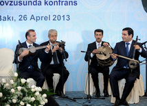 The conference entitled "Azerbaijan's national leader Heydar Aliyev's policy related to the Armenian-Azerbaijani Nagorno-Karabakh conflict, care for refugees and IDPs, and the role of Azerbaijan's government and international humanitarian organizations in solving their soicial problems". Baku, Azerbaijan, Apr.26, 2013