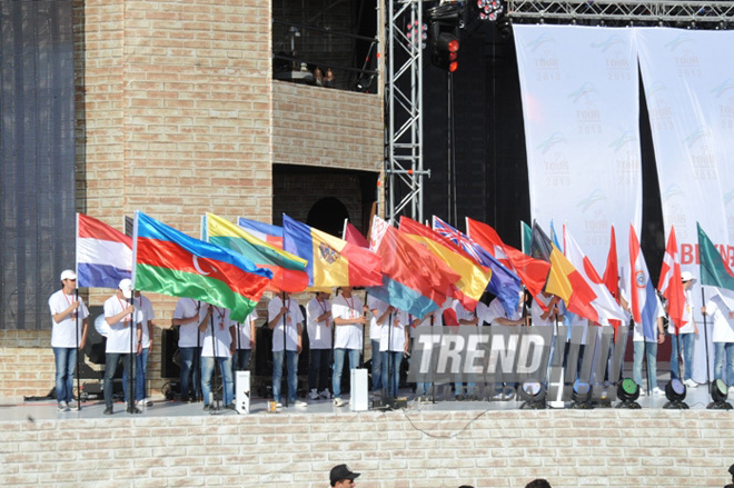 "Tour d'Azerbaidjan" beynəlxalq velosiped turunun açılış mərasimi. Bakı, Azərbaycan, 30 aprel 2013