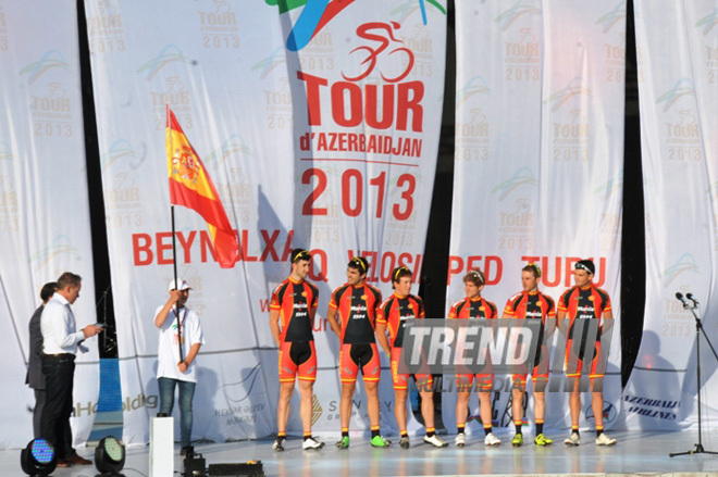 "Tour d'Azerbaidjan" beynəlxalq velosiped turunun açılış mərasimi. Bakı, Azərbaycan, 30 aprel 2013