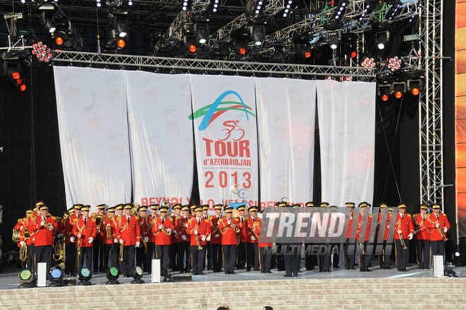 "Tour d'Azerbaidjan" beynəlxalq velosiped turunun açılış mərasimi. Bakı, Azərbaycan, 30 aprel 2013