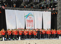 "Tour d'Azerbaidjan" beynəlxalq velosiped turunun açılış mərasimi. Bakı, Azərbaycan, 30 aprel 2013