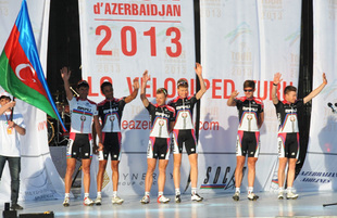 "Tour d'Azerbaidjan" beynəlxalq velosiped turunun açılış mərasimi. Bakı, Azərbaycan, 30 aprel 2013