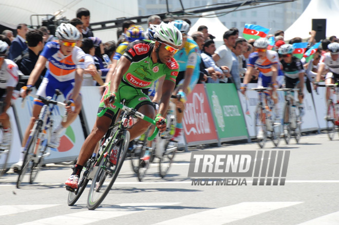 The first Azerbaijani professional cycling team "Synergy Baku Cycling Project" has completed its minimum task in the Tour d'Azerbaidjan international cycle tour. Baku, Azerbaijan, May 01, 2013