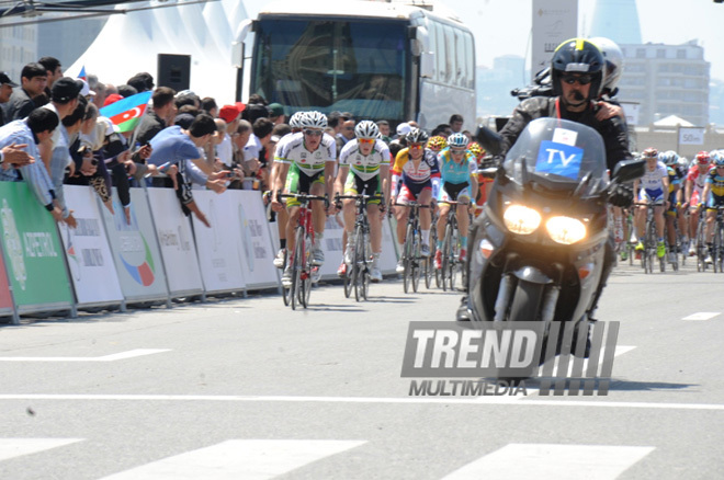 The first Azerbaijani professional cycling team "Synergy Baku Cycling Project" has completed its minimum task in the Tour d'Azerbaidjan international cycle tour. Baku, Azerbaijan, May 01, 2013