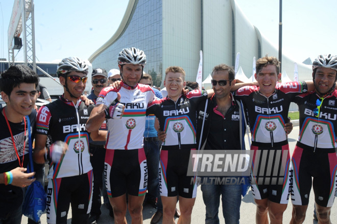 The first Azerbaijani professional cycling team "Synergy Baku Cycling Project" has completed its minimum task in the Tour d'Azerbaidjan international cycle tour. Baku, Azerbaijan, May 01, 2013