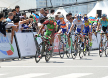 The first stage of the cycling race. Baku, Azerbaijan, May 01, 2013