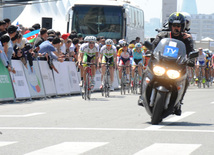 The first stage of the cycling race. Baku, Azerbaijan, May 01, 2013