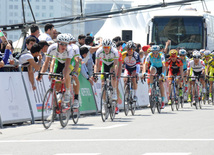 The first stage of the cycling race. Baku, Azerbaijan, May 01, 2013