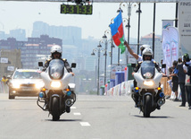 The first stage of the cycling race. Baku, Azerbaijan, May 01, 2013