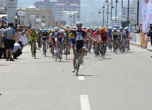 The first Azerbaijani professional cycling team "Synergy Baku Cycling Project" has completed its minimum task in the Tour d'Azerbaidjan international cycle tour. Baku, Azerbaijan, May 01, 2013