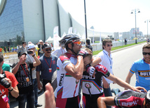 The first Azerbaijani professional cycling team "Synergy Baku Cycling Project" has completed its minimum task in the Tour d'Azerbaidjan international cycle tour. Baku, Azerbaijan, May 01, 2013