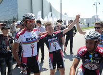 The first Azerbaijani professional cycling team "Synergy Baku Cycling Project" has completed its minimum task in the Tour d'Azerbaidjan international cycle tour. Baku, Azerbaijan, May 01, 2013