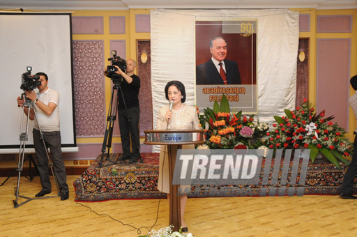 Presentation of the book 'Eternal life philosophy' dedicated to the national leader Heydar Aliyev. Baku, Azerbaijan, May 02, 2013