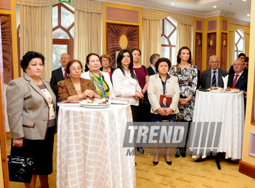 Presentation of the book 'Eternal life philosophy' dedicated to the national leader Heydar Aliyev. Baku, Azerbaijan, May 02, 2013