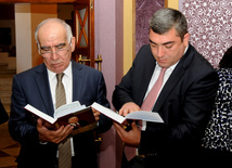 Presentation of the book 'Eternal life philosophy' dedicated to the national leader Heydar Aliyev. Baku, Azerbaijan, May 02, 2013