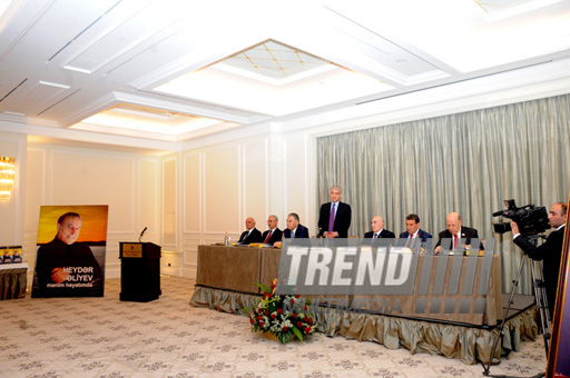 Presentation of the new edition of a two-volume book entitled "Heydar Aliyev in my life". Baku, Azerbaijan, May 03, 2013