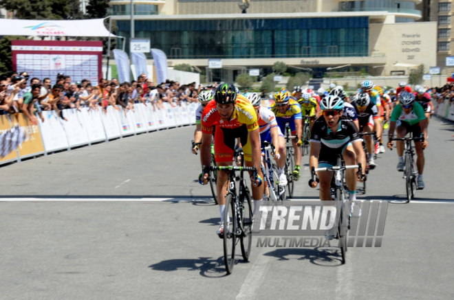 Завершился пятый-заключительный этап международного велотура Tour d`Azerbaidjan, посвященного 90-летнему юбилею общенационального лидера азербайджанского народа Гейдара Алиева. Баку, Азербайджан, 05 мая 2013 г.