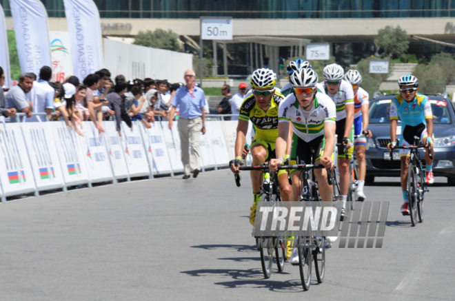 Завершился пятый-заключительный этап международного велотура Tour d`Azerbaidjan, посвященного 90-летнему юбилею общенационального лидера азербайджанского народа Гейдара Алиева. Баку, Азербайджан, 05 мая 2013 г.