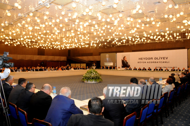 Conference on the topic 'Heydar Aliyev: a great Azerbaijani'. Baku, Azerbaijan, May 06, 2013