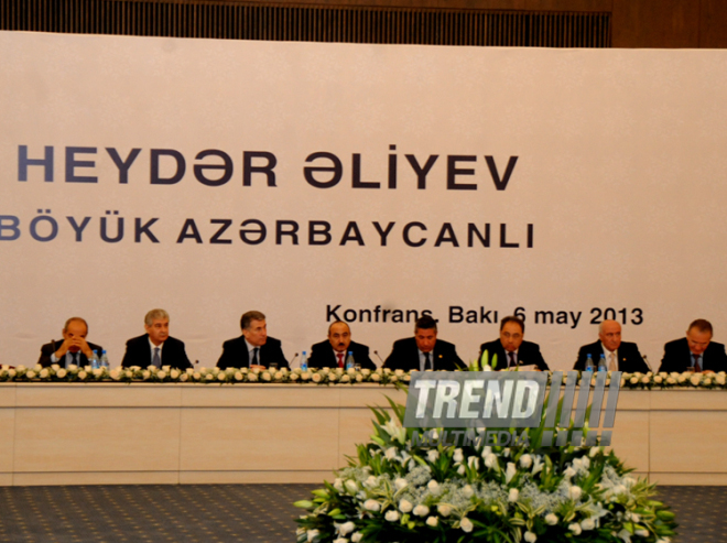 Conference on the topic 'Heydar Aliyev: a great Azerbaijani'. Baku, Azerbaijan, May 06, 2013