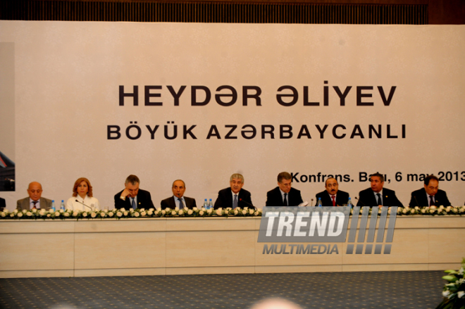 Conference on the topic 'Heydar Aliyev: a great Azerbaijani'. Baku, Azerbaijan, May 06, 2013