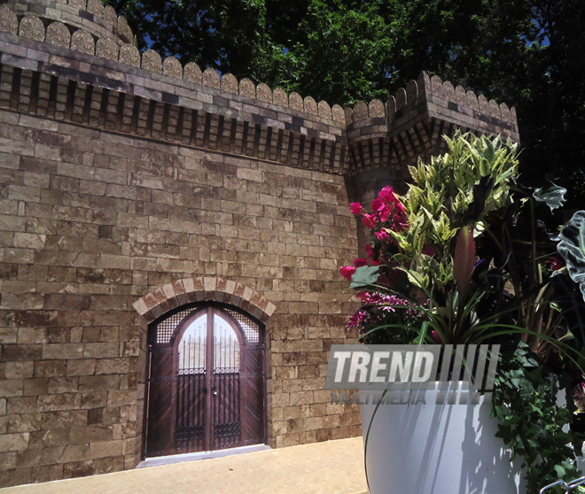 Flower festival in Baku. Baku, Azerbaijan, May 10, 2013