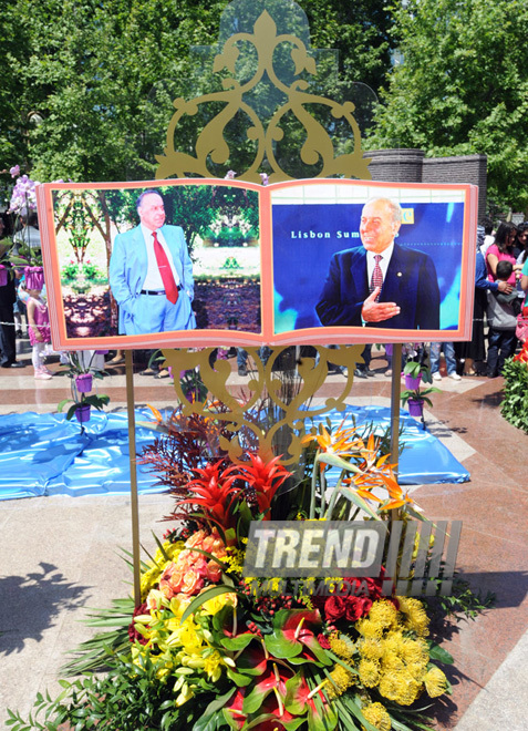 Flower festival in Baku. Baku, Azerbaijan, May 10, 2013