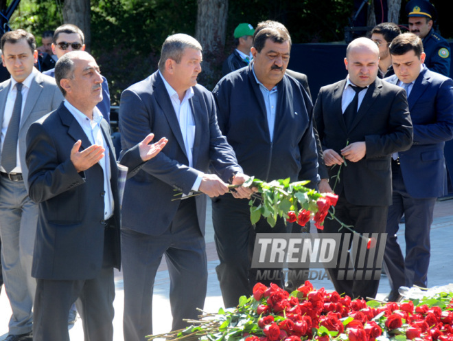 Azerbaijan's public marks 90th birthday of National Leader Heydar Aliyev. Baku, Azerbaijan, May 10, 2013 