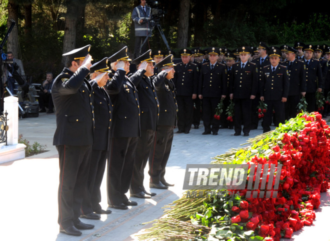 Azerbaijan's public marks 90th birthday of National Leader Heydar Aliyev. Baku, Azerbaijan, May 10, 2013 