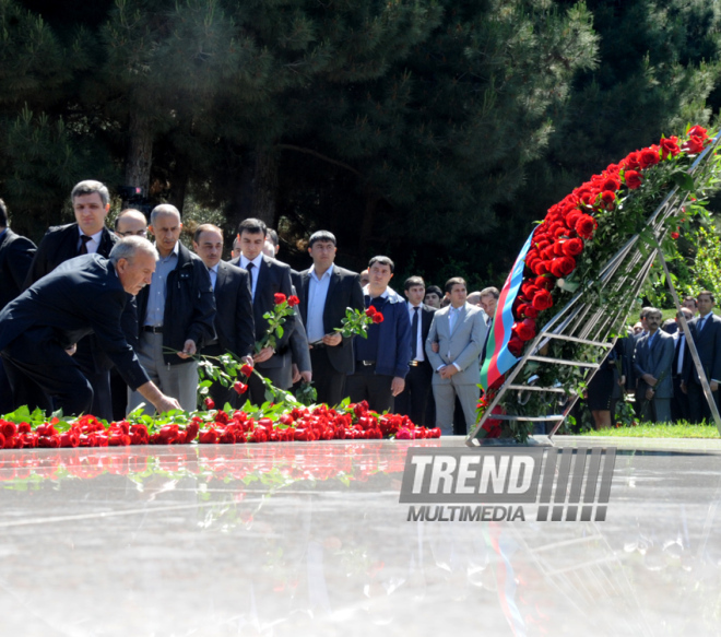 Azerbaijan's public marks 90th birthday of National Leader Heydar Aliyev. Baku, Azerbaijan, May 10, 2013 