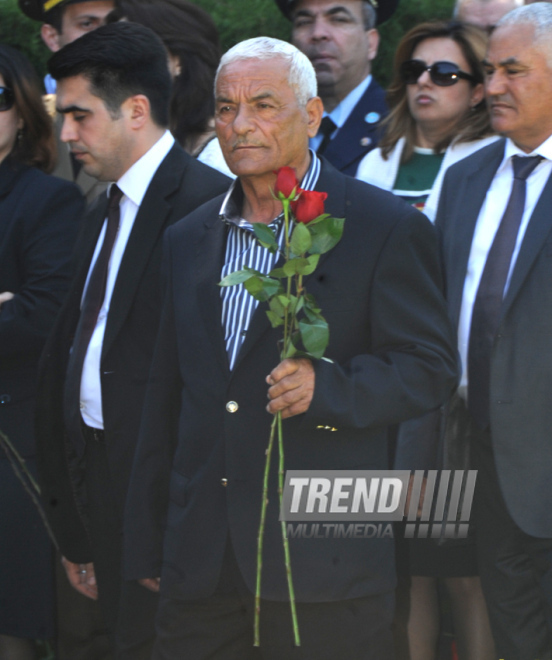 Azerbaijan's public marks 90th birthday of National Leader Heydar Aliyev. Baku, Azerbaijan, May 10, 2013 