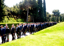 Azerbaijan's public marks 90th birthday of National Leader Heydar Aliyev. Baku, Azerbaijan, May 10, 2013