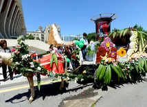 Flower festival in Baku. Baku, Azerbaijan, May 10, 2013