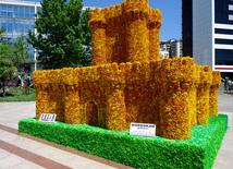 Flower festival in Baku. Baku, Azerbaijan, May 10, 2013