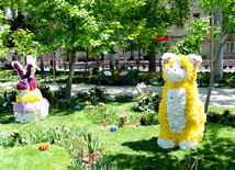 Flower festival in Baku. Baku, Azerbaijan, May 10, 2013