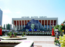 Flower festival in Baku. Baku, Azerbaijan, May 10, 2013