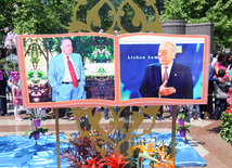 Flower festival in Baku. Baku, Azerbaijan, May 10, 2013