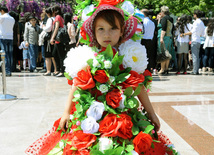 Flower festival in Baku. Baku, Azerbaijan, May 10, 2013