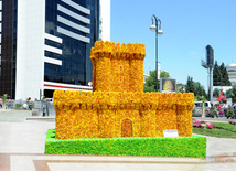 Flower festival in Baku. Baku, Azerbaijan, May 10, 2013