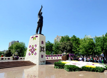 Flower festival in Baku. Baku, Azerbaijan, May 10, 2013