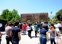 Flower festival in Baku. Baku, Azerbaijan, May 10, 2013