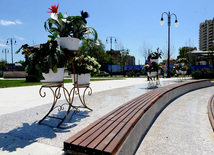 7 hektar ərazisi olan parkın 29 min kvadratmetrlik sahəsinə qranit plitə döşənib. Azərbaycan, 10 may 2013