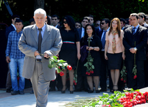 Azerbaijan's public marks 90th birthday of National Leader Heydar Aliyev. Baku, Azerbaijan, May 10, 2013