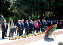 Azerbaijan's public marks 90th birthday of National Leader Heydar Aliyev. Baku, Azerbaijan, May 10, 2013