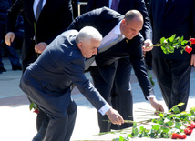 Azerbaijan's public marks 90th birthday of National Leader Heydar Aliyev. Baku, Azerbaijan, May 10, 2013