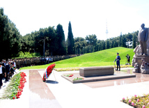 Azerbaijan's public marks 90th birthday of National Leader Heydar Aliyev. Baku, Azerbaijan, May 10, 2013