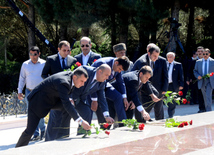 Azerbaijan's public marks 90th birthday of National Leader Heydar Aliyev. Baku, Azerbaijan, May 10, 2013