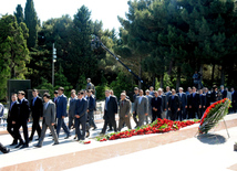 Azerbaijan's public marks 90th birthday of National Leader Heydar Aliyev. Baku, Azerbaijan, May 10, 2013