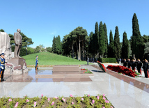 Azerbaijan's public marks 90th birthday of National Leader Heydar Aliyev. Baku, Azerbaijan, May 10, 2013